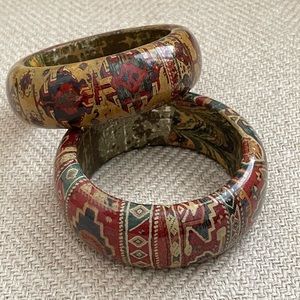 Vintage Lacquered Bracelets